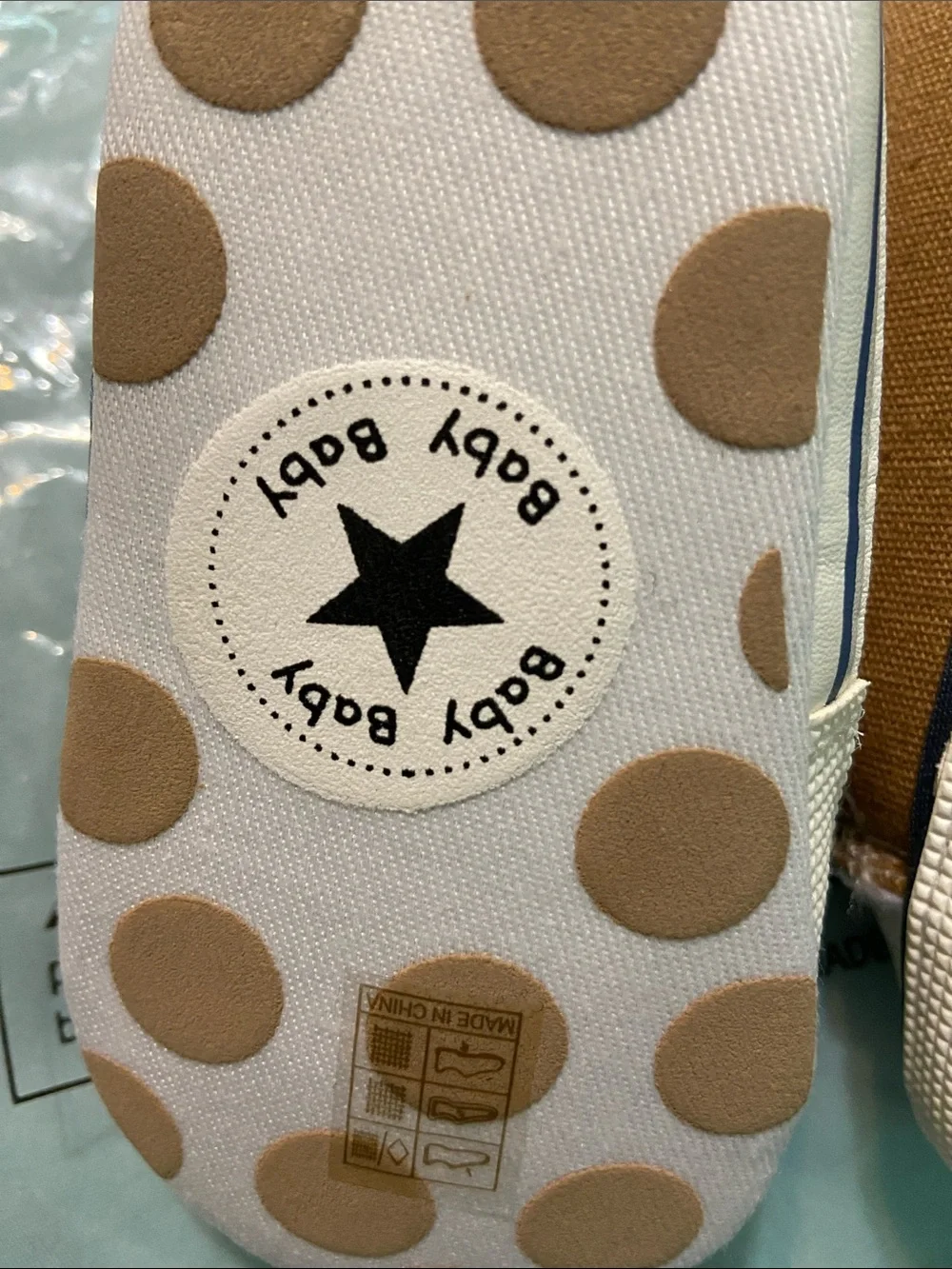 Kids Brown & Cream Two-Tone Bodysuit Set with Matching Brown Shoes